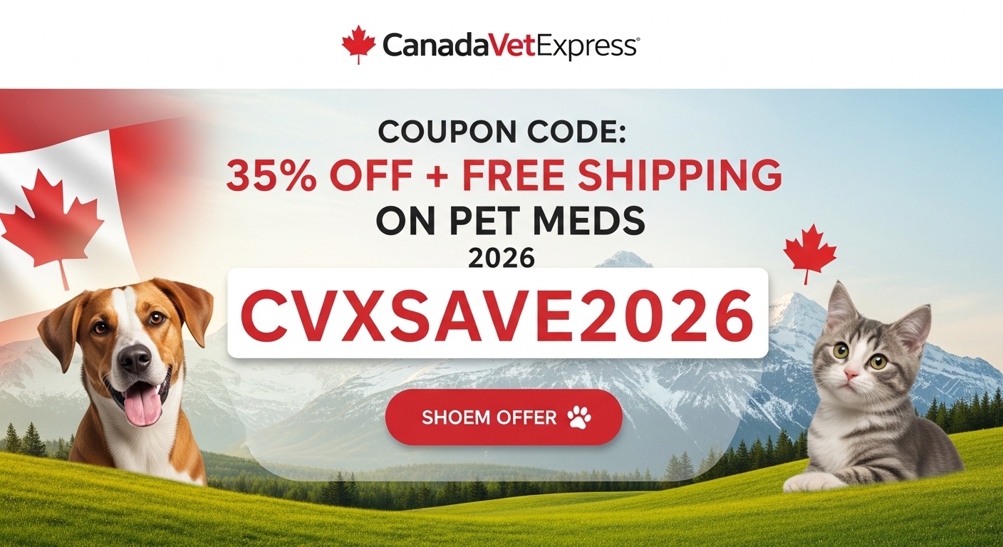 CanadaVetExpress Coupon Code 2026: Unlock 35% Off + Free Shipping on Pet Meds