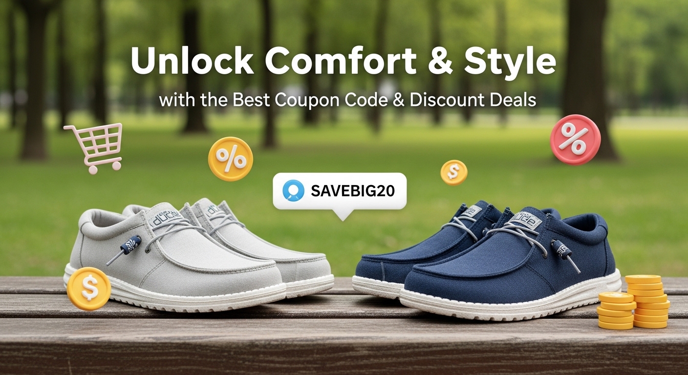 Hey Dude, Shoes: Unlock Comfort & Style with the Best Coupon Code & Discount Deals