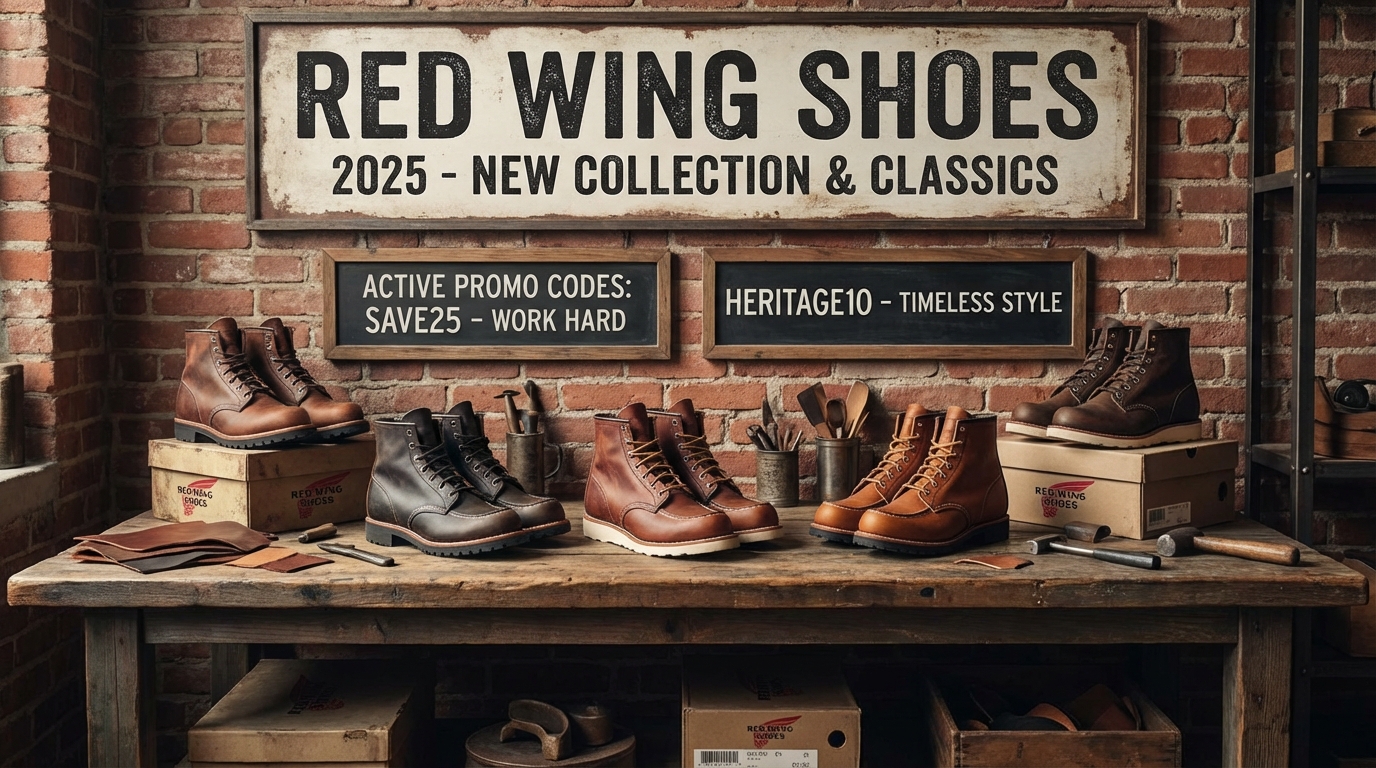 Red Wing Shoes 2025: New Work Boots, Heritage Style & Active Promo Codes