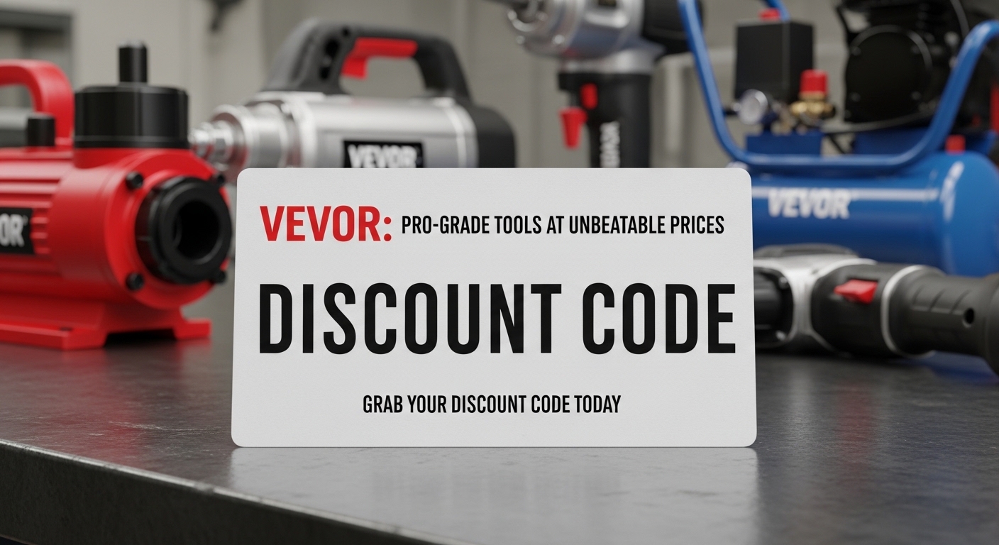 VEVOR: Pro-Grade Tools at Unbeatable Prices   Grab Your Discount Code Today!
